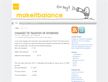 Tablet Screenshot of makeitbalance.co.uk
